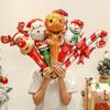 Merry Christmas Christmas Stick Air Balloons Snowman Elk New Year Balloon  Photo Props
