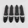 For Honda CITY 2015- Honda Ballade Grace Black Carbon Fiber pattern Door Handle Cover Bezel Trim  2016 2017 2018