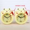 Creative Kids Alarm Clock White Table Clock Lucky Cat Alarm Clock  Nursery Room