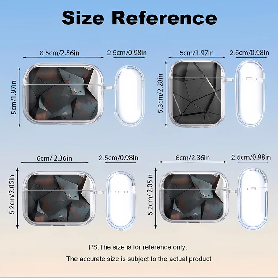 Geometrische Abstrakte Klare Kopfhörerhüllen Schutzhülle Für Airpods Pro2 4 Pro 3 Pro3 2 1