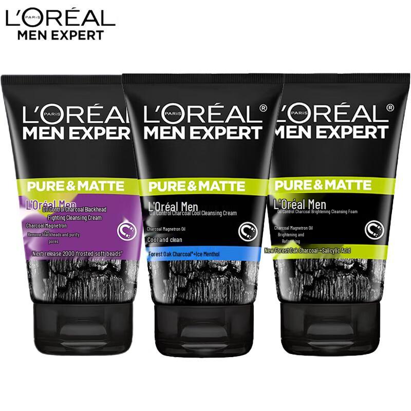 

L Oréal Men Expert Charcoal Facial Cleanser Triple Pack