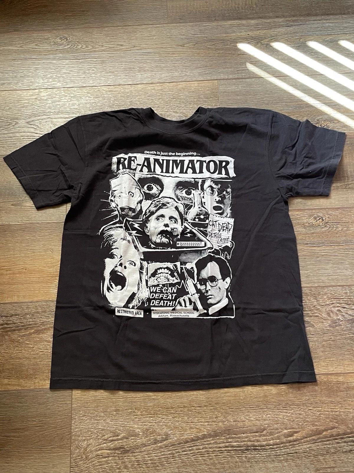 

Re-Animator / Horror Movie Rare Promo Glow in Dark Graphic Tee Shirt Mens LARGE XL