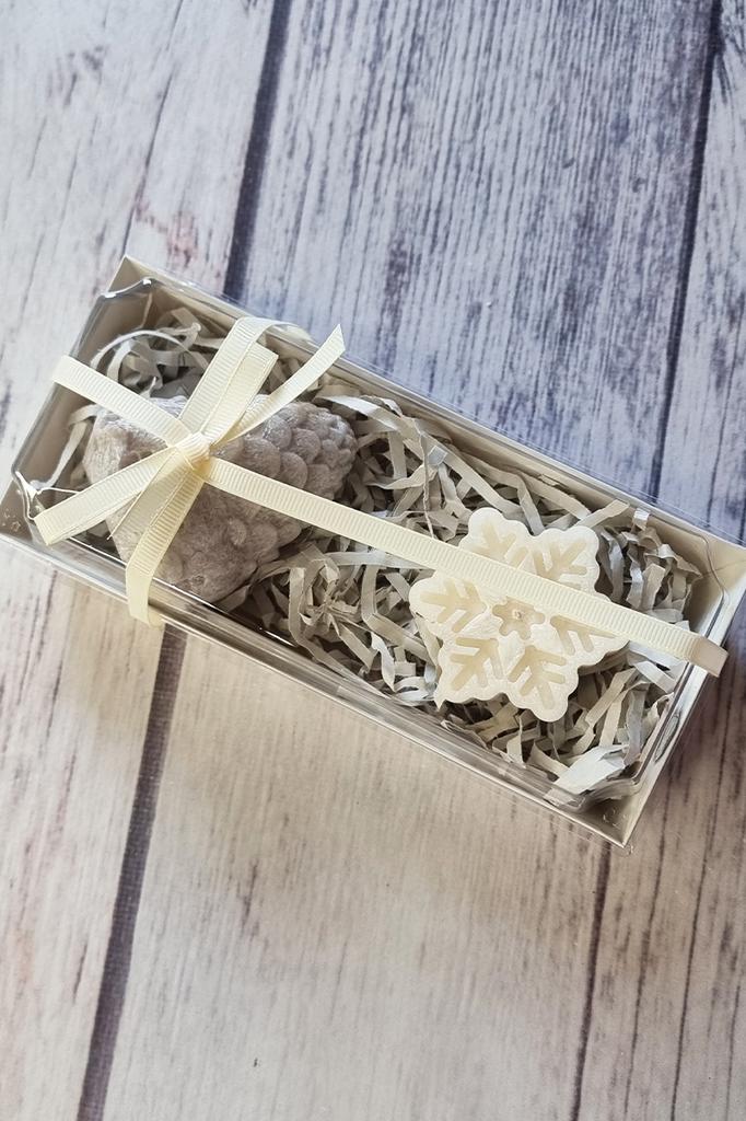 Gift Set of Candles, Handmade Candles from Eco Wax NWN-125 NeedleWoman   Scandinavian Snowflake (76681017)