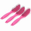 Portable Anti Static Styling Hair Brush Heat-Resistant Plastic Curved Vent Drying Brush 9 Row Rack Wide Tooth Scalp Massage Comb