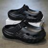 Fashion Summer Men Sandals Platform Slippers Couples Casual Shoes Slip-On Outdoor Clogs Non-Slip Comfortable Outdoor Beach Shoes