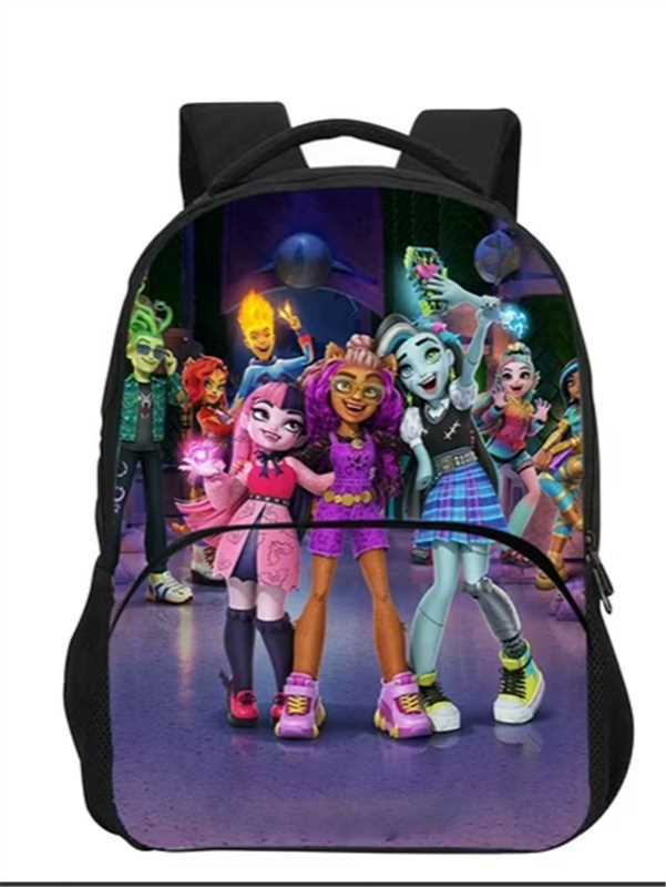 School Season Digital Printing Backpack Student Bag Large Capacity Children'S Messenger Bag Lunch Bag