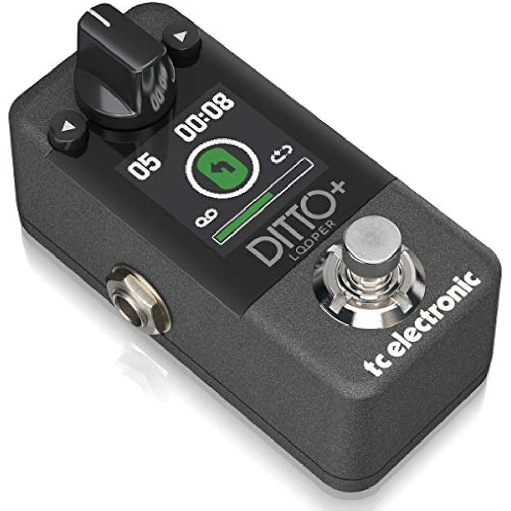 TC Electronic Compact Looper Pedals, 99 Slots, 60 Minute Loop Time, Color Display, Extended Loop ...