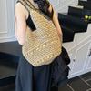 Summer Beach Straw Bag Women's New Commuter Versatile Shoulder Underarm Bag Portable Woven Bag
