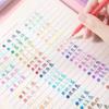 6 Pcs Colorful Gel Pens 0.5mm Fine Needle Nib Smooth Ink Pen for School Stationery & Office Supplies