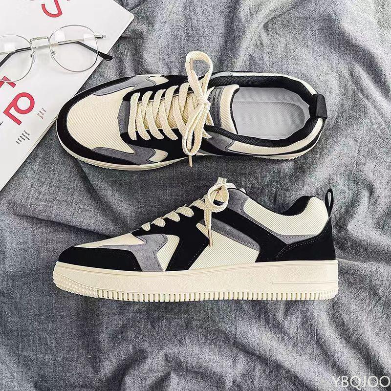 Herren Canvas Schuhe trendige vielseitige Board Schuhe niedrig geschnitten lässig schlicht bequem atmungsaktive Stoffschuhe Herrenschuhe