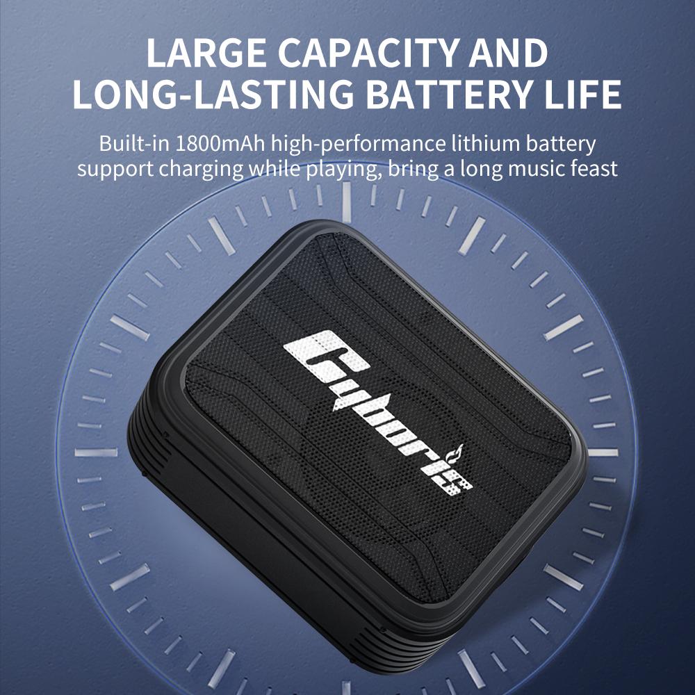 Głośnik CYBORIS T2 kompatybilny z Bluetooth Obsługa karty TF/dysku U/Wejścia AUX/Pojedynczej pętli/Nagrywania/FM