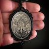 Pendant Wax Wire, Frame, Gothic Mythical World Tree Design Necklace