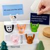 4pcs Charming Animal Note Holders ,Animal Designs with Raised Hands for Desk,Car Decor,Ideal Furniture Decoration,Display Stand