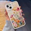 Oil Painting Flowers Phone Case for IPhone 17 Air 16 Pro Max 15 14 13 12 11 Shockproof Back PC Hard Cover