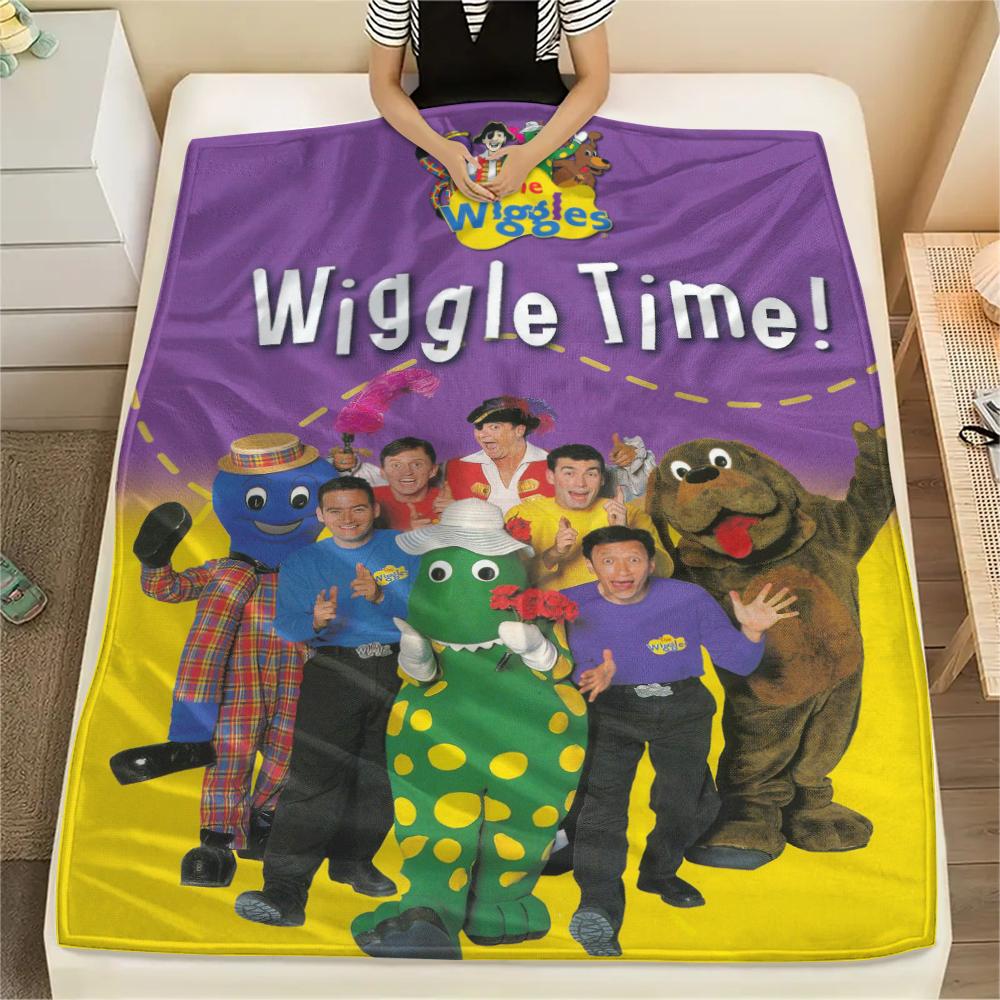 

1PC The Wiggles Print Flannel Blanket, High quality Comfortable for All Seasons, Home Decor, Warmth and Comfort, Perfect for Christmas Gifts217 80cm x 120cm