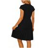 Women's Summer Fashion Sleeveless Round Neck Loose Patchwork Casual Dress