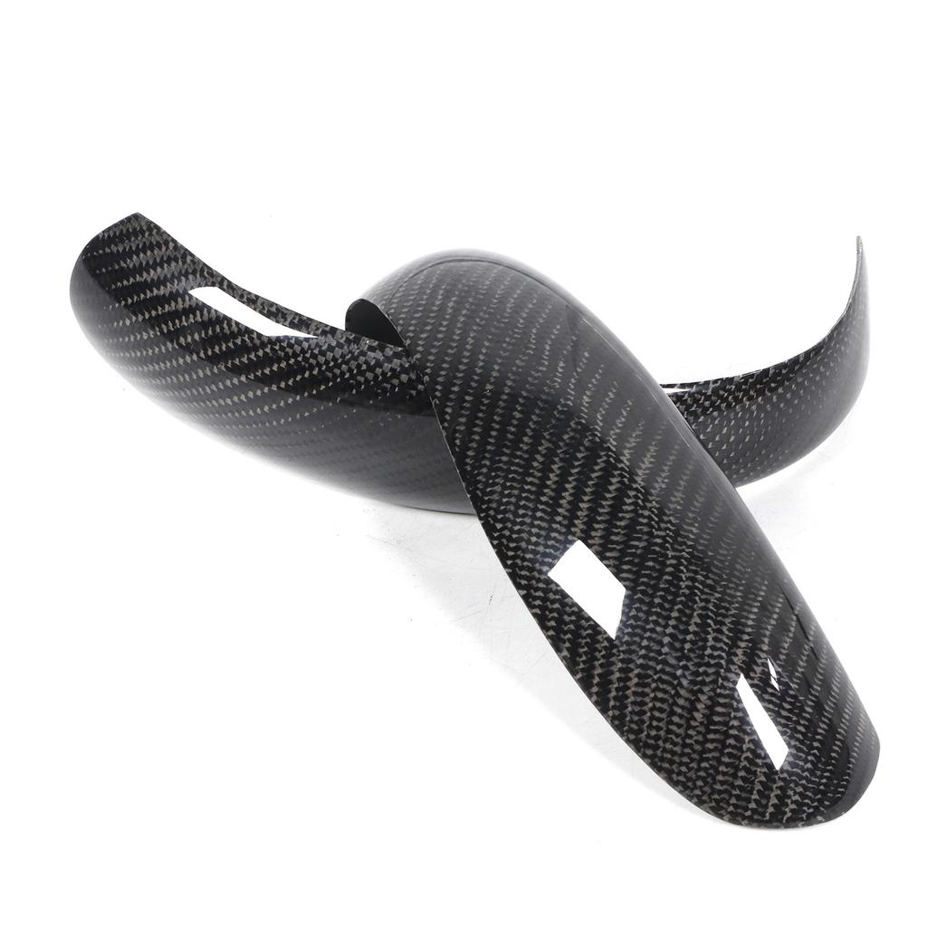 2pcs Rearview Mirror Cover Add?On Carbon Fiber Cap Fit for BoxsterCayman 911 997.1 987.1