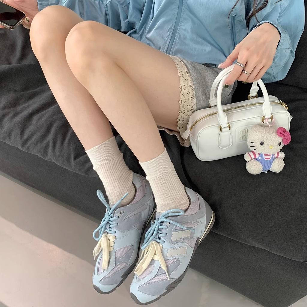 Cowhide Version of Grape Mother, the Same Fashionable Pair of Shoelaces, Casual Sports Shoes, Retro Mesh Forrest Gump Shoes, Women's German Training