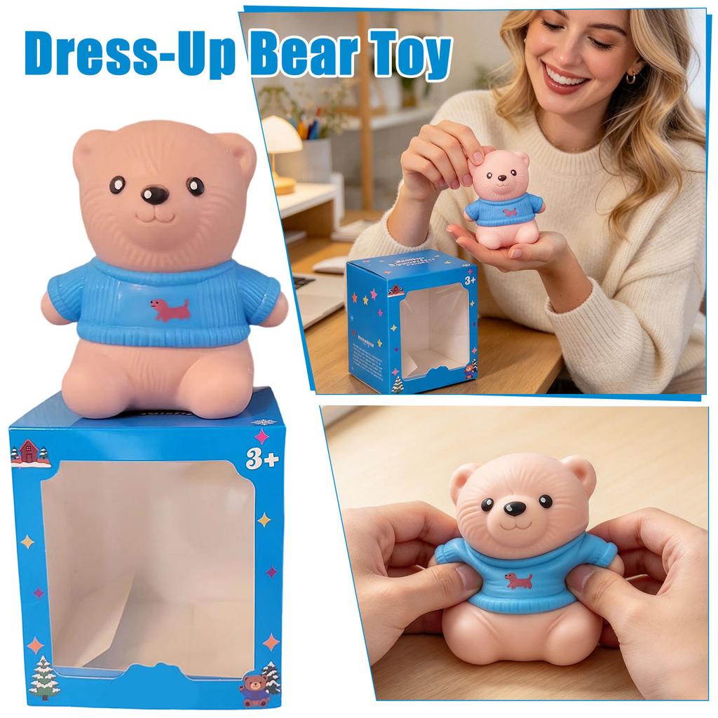 Dress-Up Bear Toy, Cute Bear for Kids