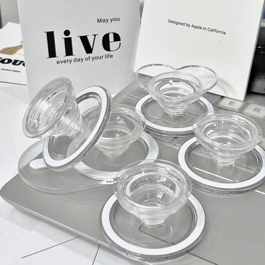 Magnetický skladací držiak na mobilný telefón Zásuvka na vrecko Podpora pre Magsafe IPhone Mac Samsung Safe Ring Finger Expansion Stand