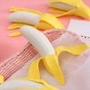 Simulation Peeled Banana Squeeze Toy Stretchy Slow Rebound Corn Fidget Toy Portable Simulated Fruit Vegetable Sensory Toy