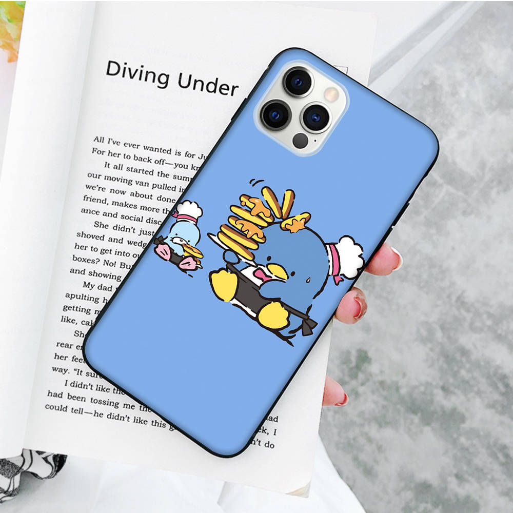 JZ27 Tuxedosam Black Sofe Case for iPhone 16 15 Plus 14 13 Pro 8 SE XR XS Max P30 Nova 5T Y5P Y6 Y7 Y8P Y9 Realme C30 C33 C31 VIVO Y36 V27