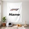 F1 (23) Personalisierbare Namens-Dekorations-Wandteppich, ideale Wahl für die Wanddekoration in Schlafzimmern, Wohnzimmern, Studentenwohnheimen und Zuhause