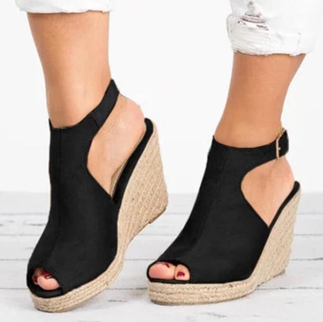 Plus Size Platform Sandals Wedges Shoes For Women Heels Sandals Summer Clog
