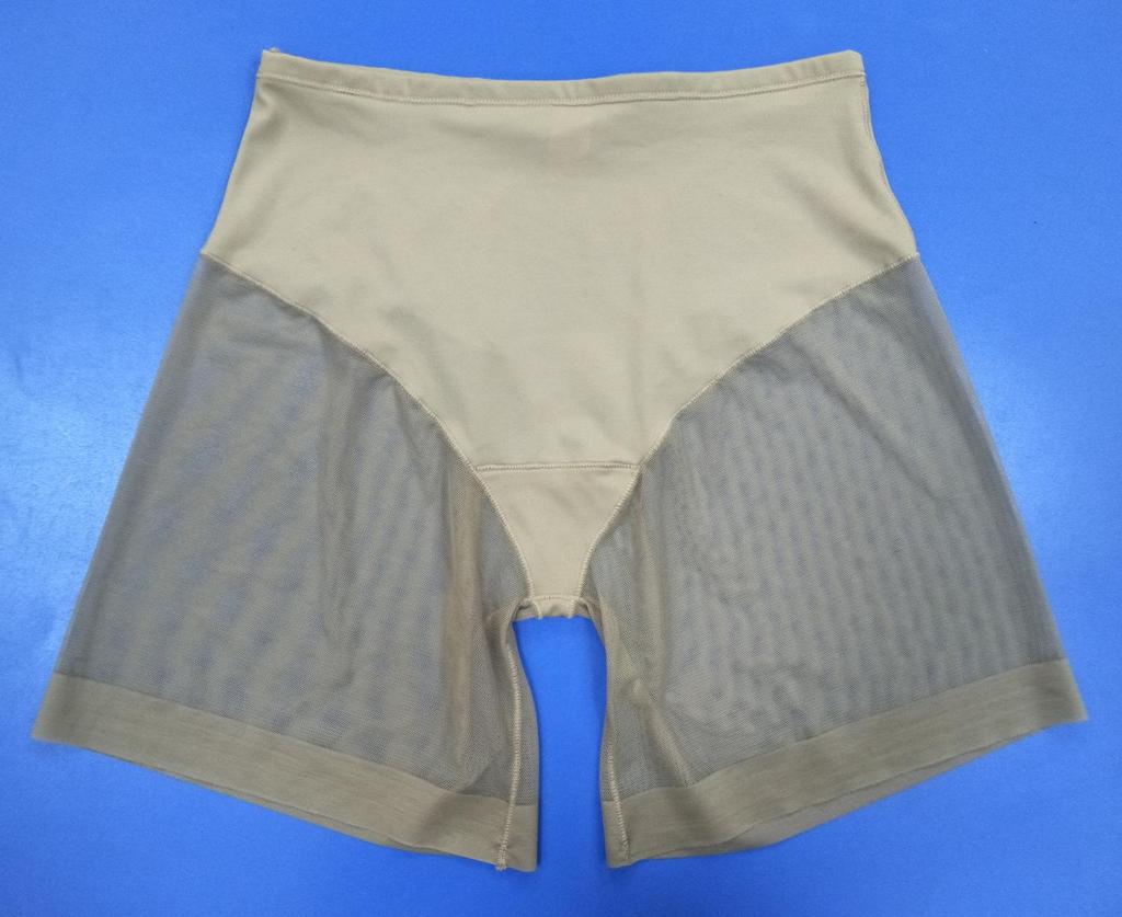 Women's Mid-Waist Mesh Shaping Shorts - Flat-Leg Safety Leggings