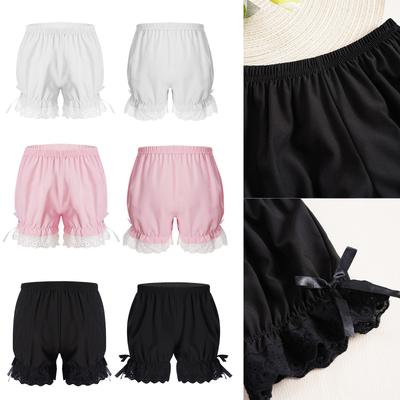 Kids Girls Bloomers Pettipants Elastic Waist Pumpkin Shorts Summer Solid Color Safety Bottoms
