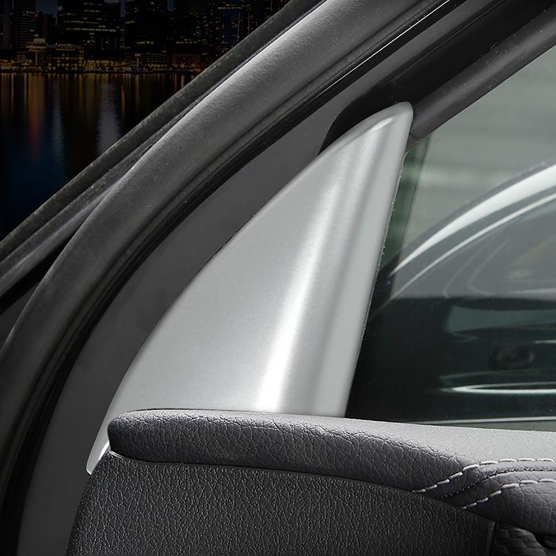 Car Window A-pillar Panel Triangle Cover Carbon Fiber Color Trim For Mercedes Benz A Class W177 - Interior Accessories