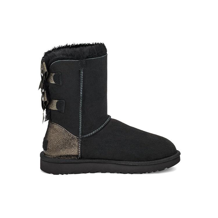 (WMNS) UGG Bailey Bow Glitz 'Black' Women's 1120884-BLK