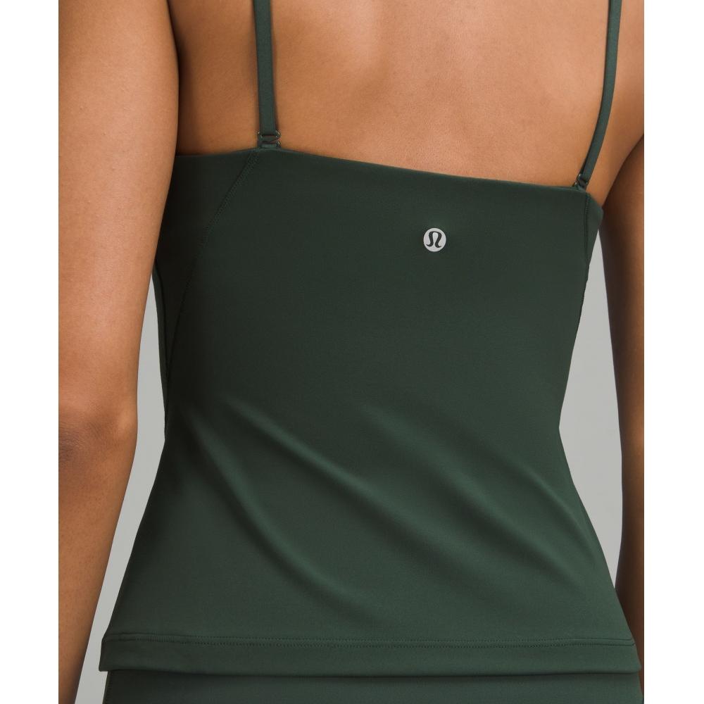 Lululemon Align  High Neck CAmi TAnk Top  Light Support  A B Cup legAcy Green