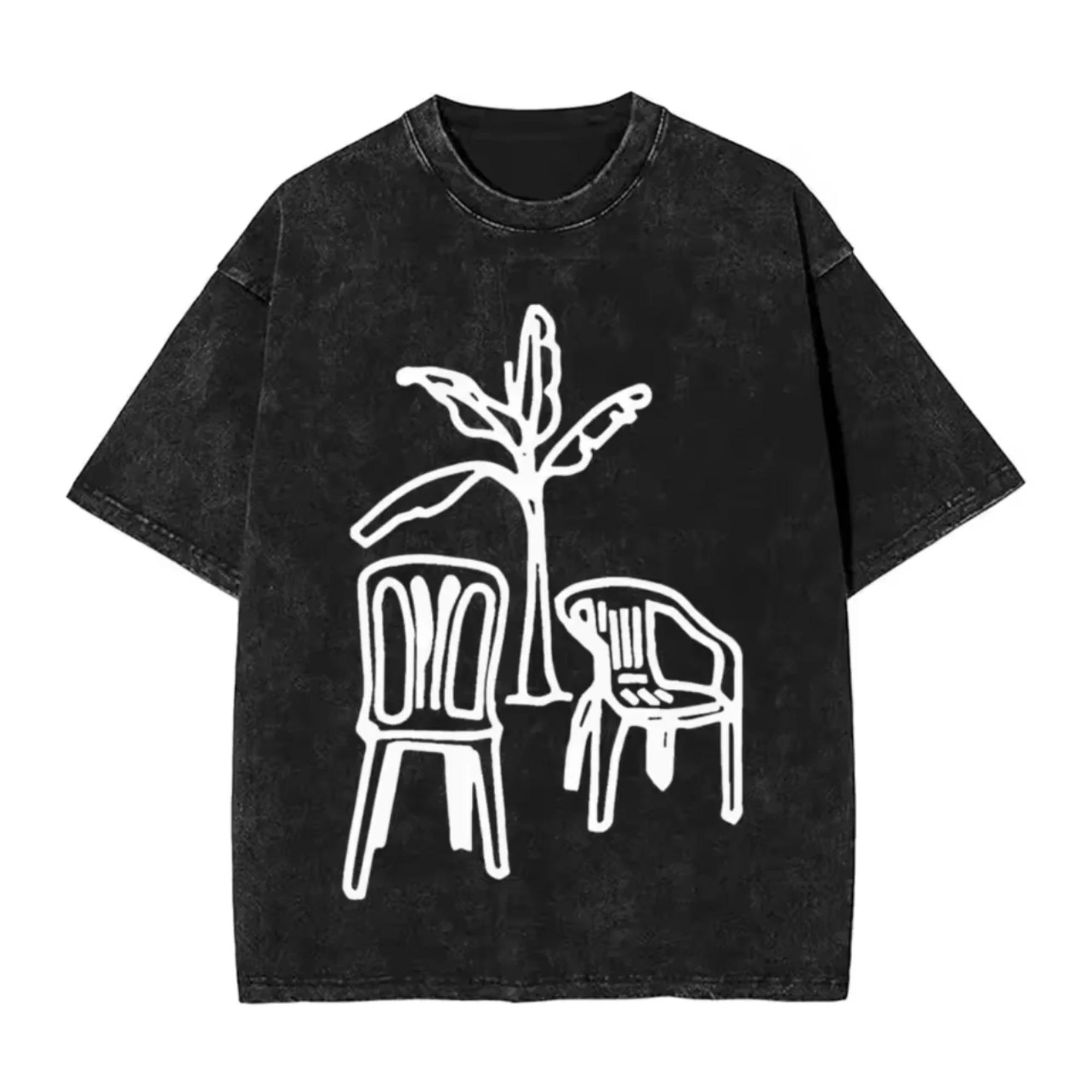 

Vintage Wash T-shirt Summer Harajuku Gothic Style Short Sleeve Hip Hop T-shirt Bads Bunnys Street Wear for Both Men Women Top 3XL