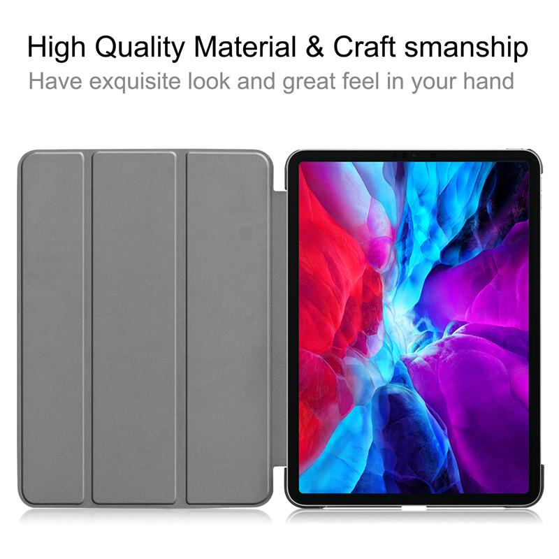 Hülle Für iPad Pro 12 9 Hülle Tri-Fold Lederständer Tablet Schale Funda Für iPad Pro 12.9 Smart Cover