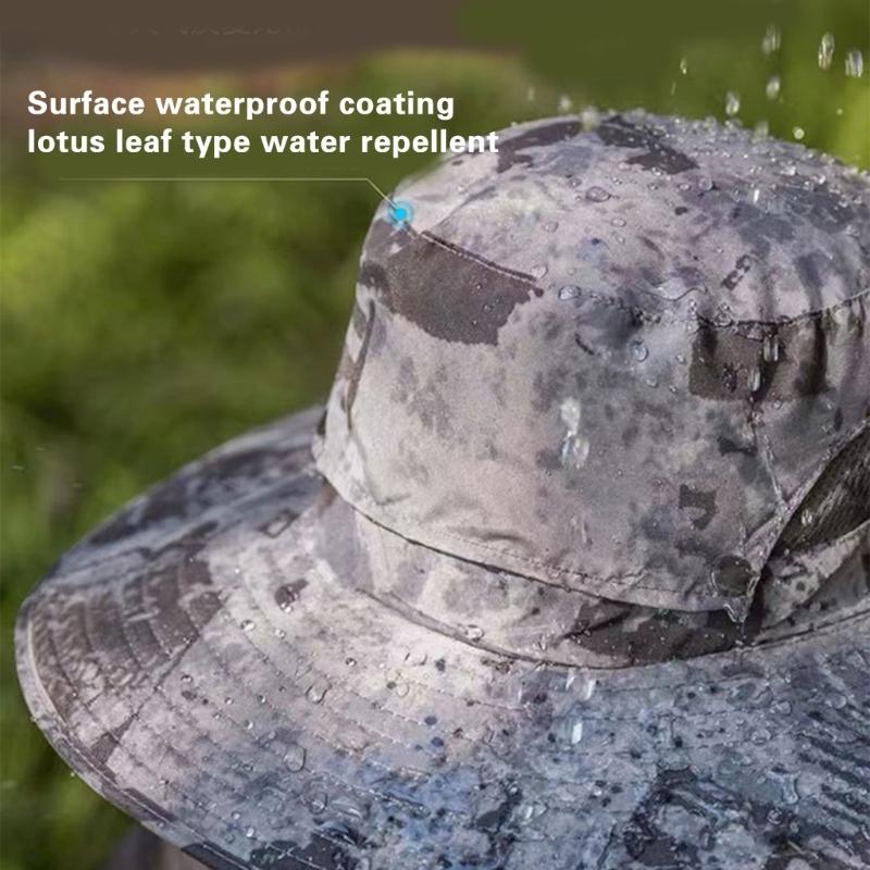 Fishing Hat for Adult with USB Cooling Fan Solar Powered Fan Hat Waterproof Sun Protective Hat for Outdoor Activity