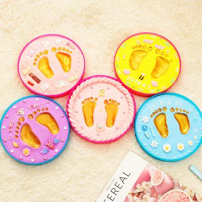 Baby Kinder Hand- und Fußabdruck-Knete Kreatives DIY Baby 100 Tage Vollmond Geschenk Souvenir Erstes Jahr