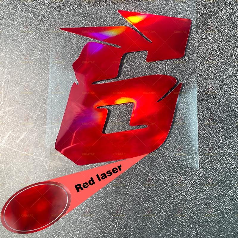 1pc Red Laser Motorcycle Number Stickers Waterproof for Refit Motorbike Helmet Fairing Bicycle Scooter Universal Vinyl Decals