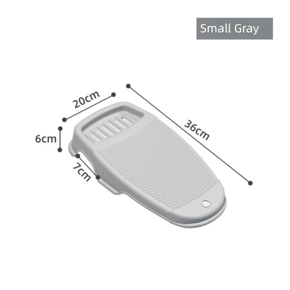 Hangable Thickened Wash Board Non-Slip Drainage Holes Scrubbing Board with Soap Holder Dirty Clothes Washboard Household Laundry
