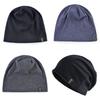 Chinese Style Cotton Blend Beanie Hat With Solid Color Design For Youth And Students