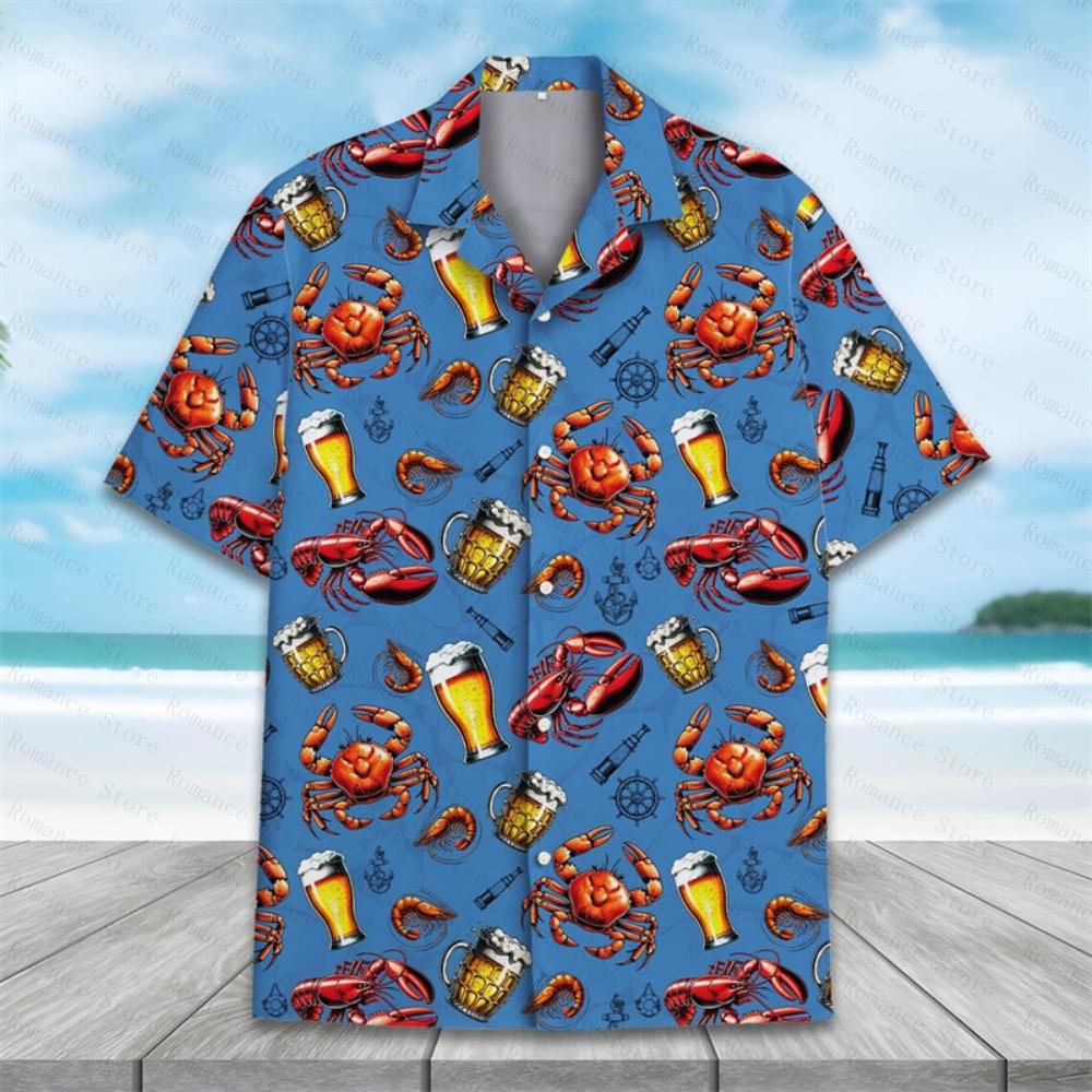 2026 Summer Animal Graphic Men Hawaiian Shirt 3d Shirt For Woman Flower Print Plus Size Hawaiian Kids Shirts Beach Flower Camisa