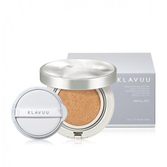 KLAVUU [Official KLAVUU] High Coverage Tension Cushion EX #23 Medium Beige Refill Included [Product]