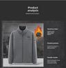Men's Cold-Resistant Polar Fleece Stand Collar Jacket - Large Size