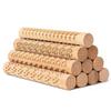 10 Pcs Wooden Clay Texture Roller Set for Pottery and Ceramics, Modeling Texture Rolling Pin Stenci