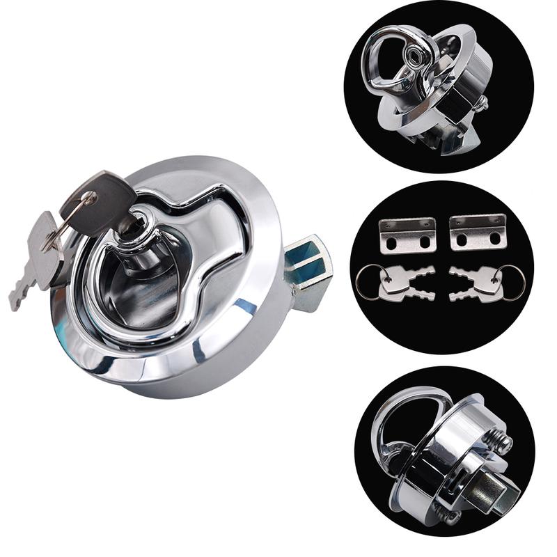 Round Flush Mount Hatch Plastic Handle Flush Marine Latch Cabinet Lift Pull Handle for RV Boat Deck Lock Stainless Steel Custom