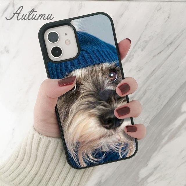 Schnauzer Phone Case for iPhone 11 12 13 14 Pro Max Mini X XR XS SE 2020 5 6S 7 8 Plus Samsung Galaxy S21 S22 Cover Shell