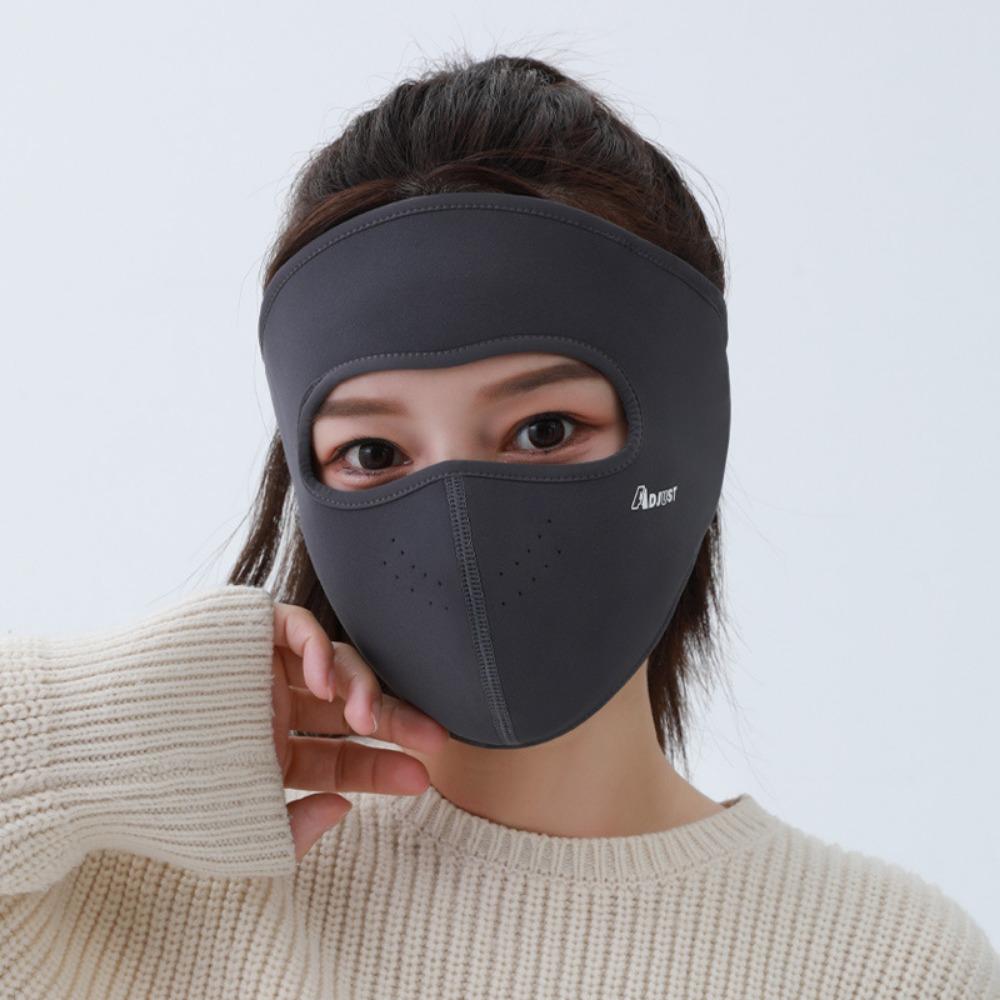 

Warm Face Mask Autumn Winter Cycling Mask Unisex Full Face Mask Ear Protection темно-сірий колір