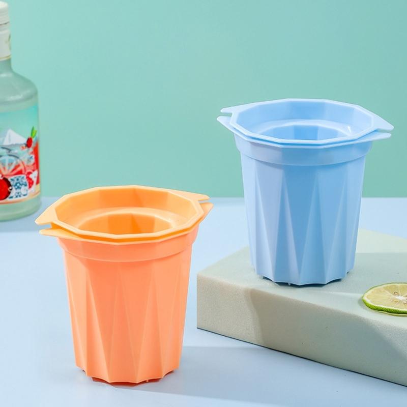 Silicone Ice Cube Maker Bar Party Ice Cup Mold Summer Juice Drinks Shot Glasses Ice Mould Drinking Tool Glass Mold