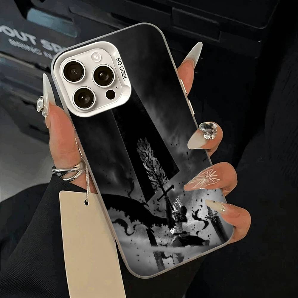 

Black Clover Phone Case For IPhone 17 Air 16 15 14 13 12 11 Pro Max White Sliver Hard Cover iPhone15promax