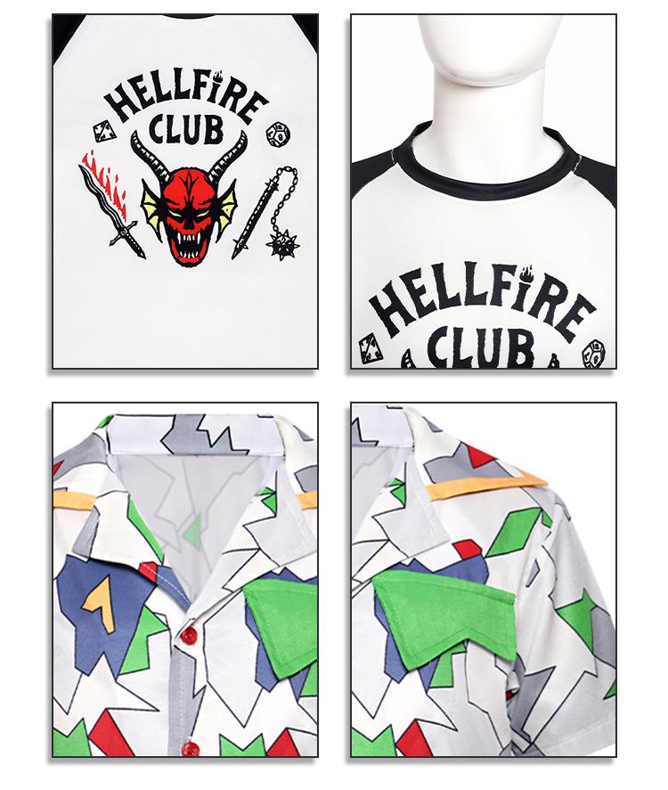 Stranger Things Eleven 3D Tištěné Tričko s Krátkým Rukávem Cosplay